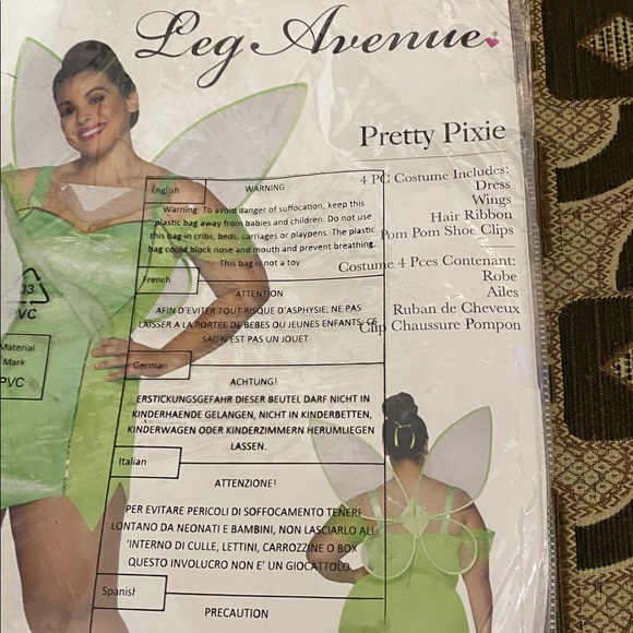 Leg Avenue Pretty Pixie Fairy Costume – 3X/4X – Plus Size – Green – NEW - Picture 2 of 5